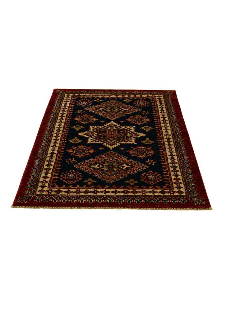 2' 11 x 4' Hand Knotted Kazak Rug