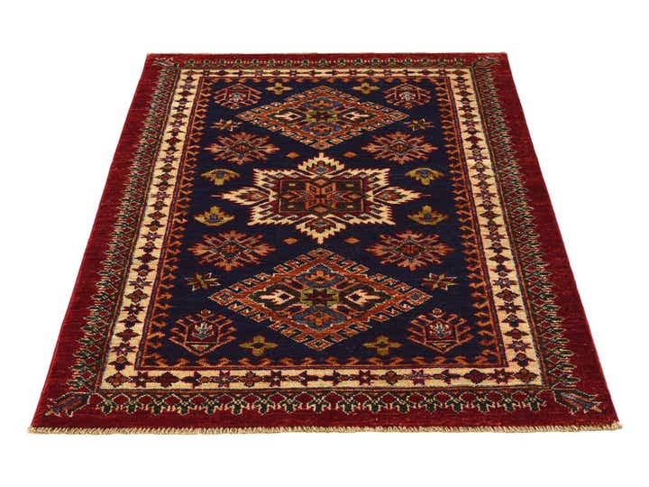 2' 11 x 4' Hand Knotted Kazak Rug