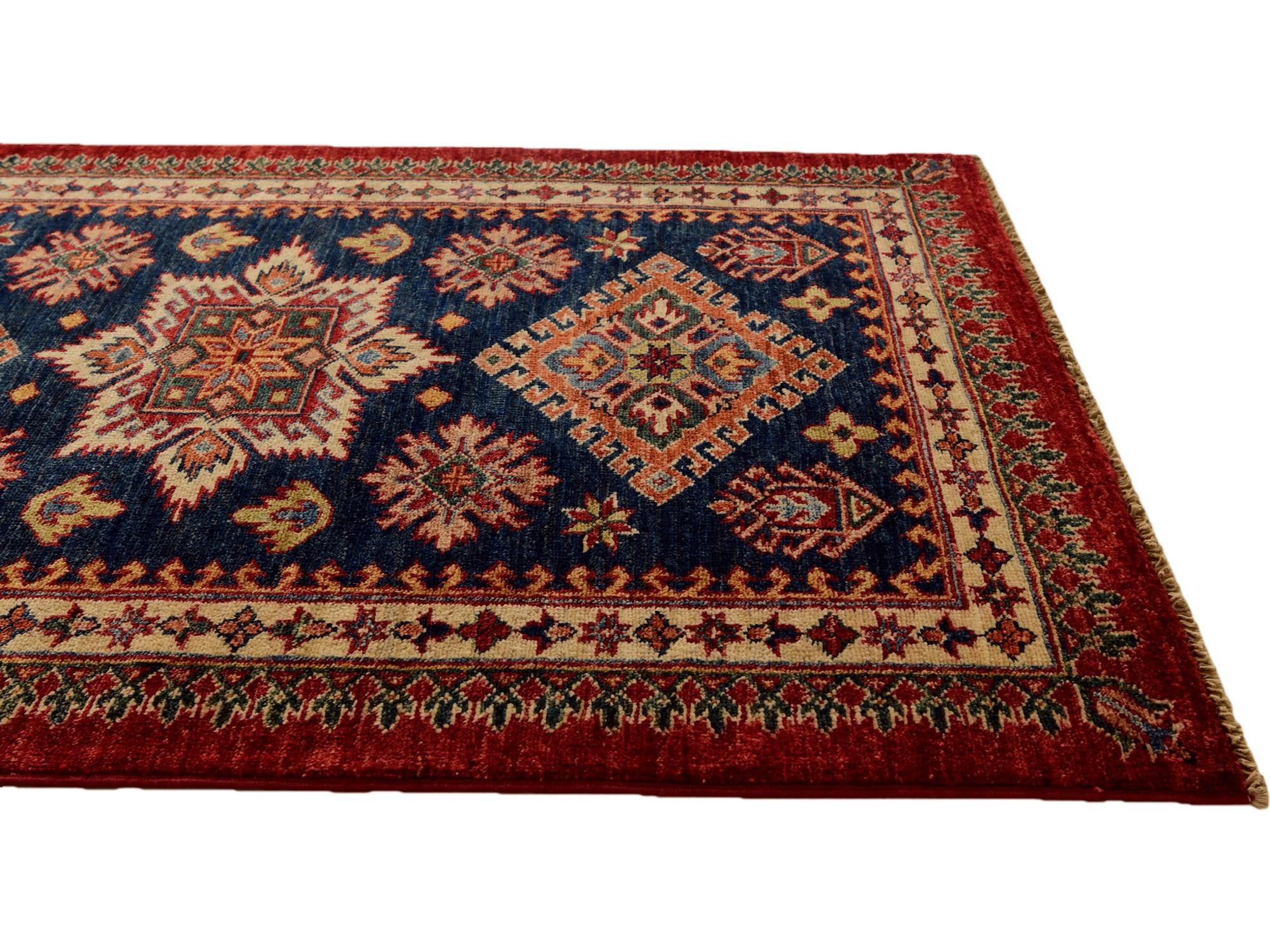 2' 11 x 4' Hand Knotted Kazak Rug