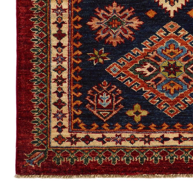 Detail image of 2' 11 x 4' Hand Knotted Kazak Rug