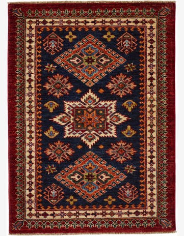 2' 11 x 4' Hand Knotted Kazak Rug
