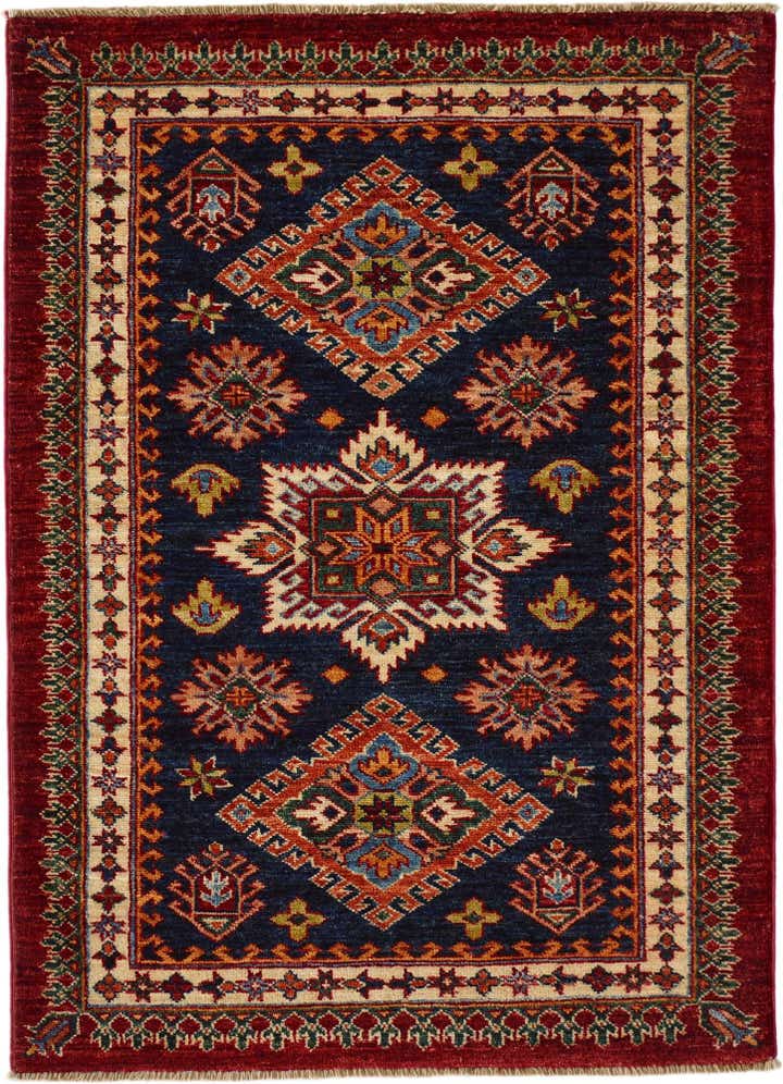 2' 11 x 4' Hand Knotted Kazak Rug