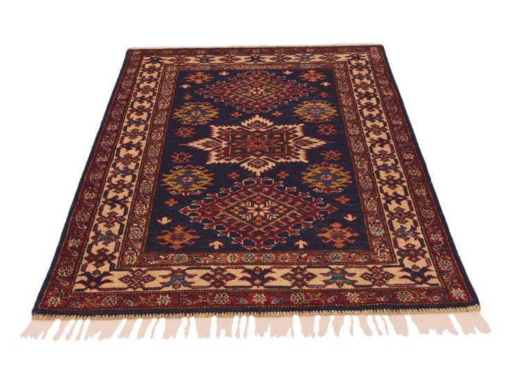 Detail image of 2' 11 x 4' 1 Hand Knotted Kazak Rug