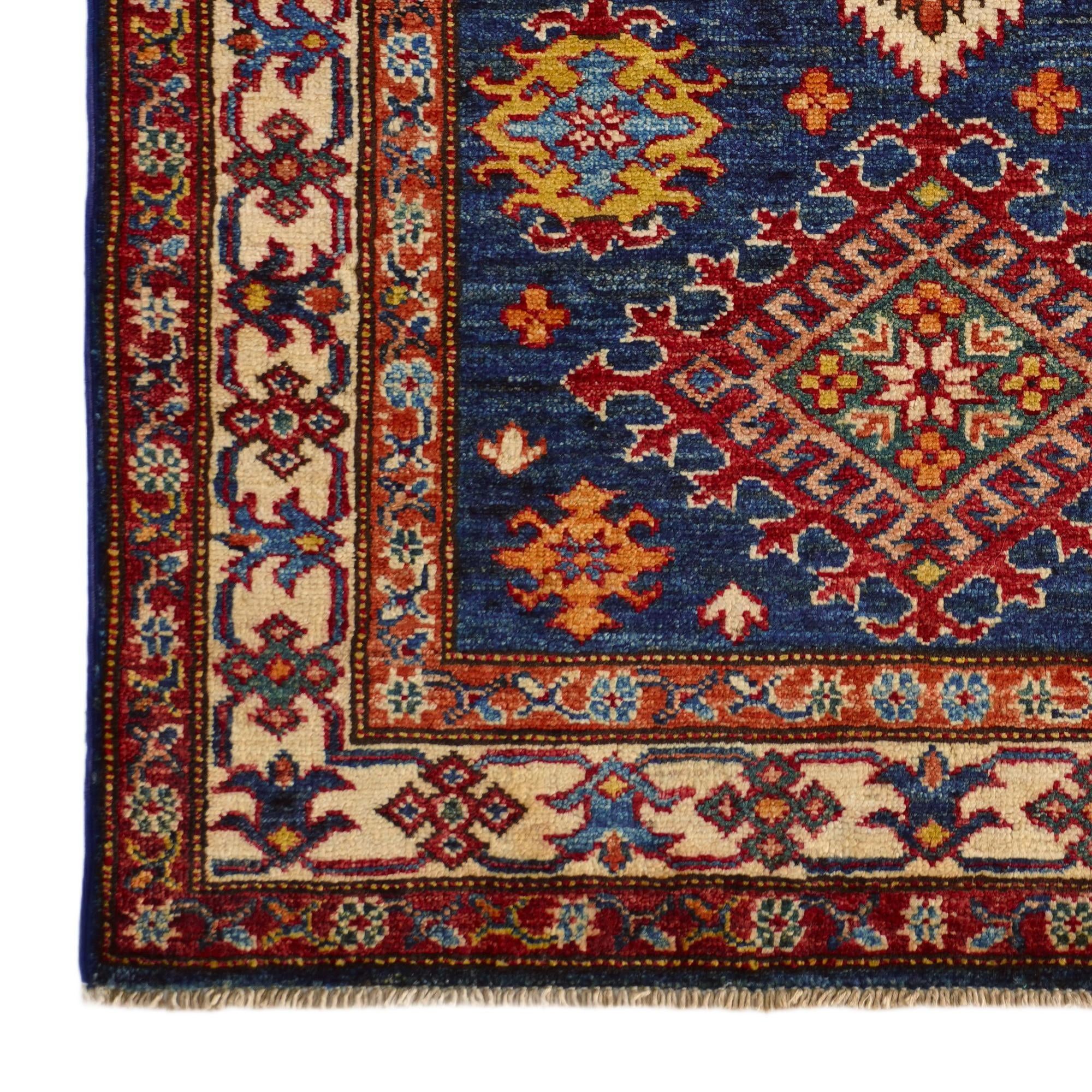 2' 11 x 4' 1 Hand Knotted Kazak Rug