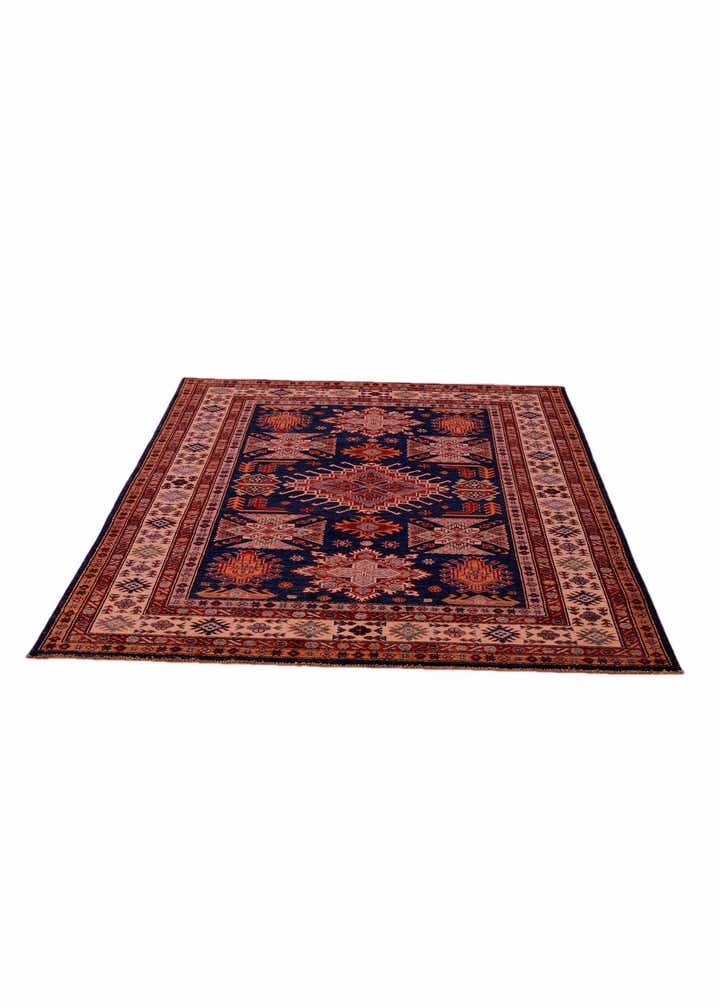 4' 10 x 6' 6 Hand Knotted Kazak Rug