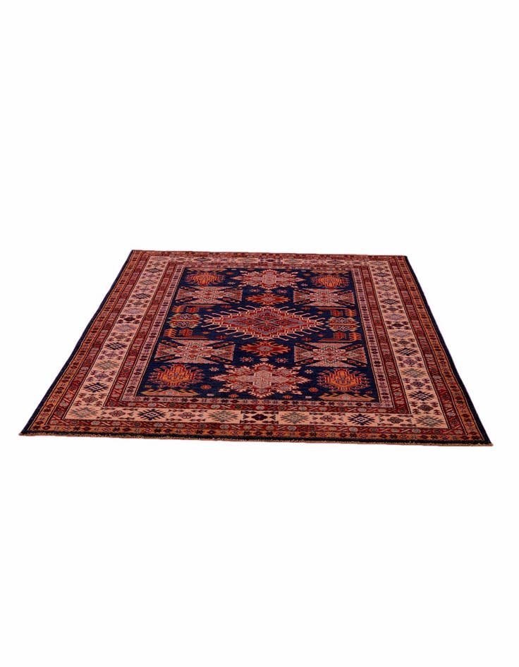 Detail image of 4' 10 x 6' 6 Hand Knotted Kazak Rug
