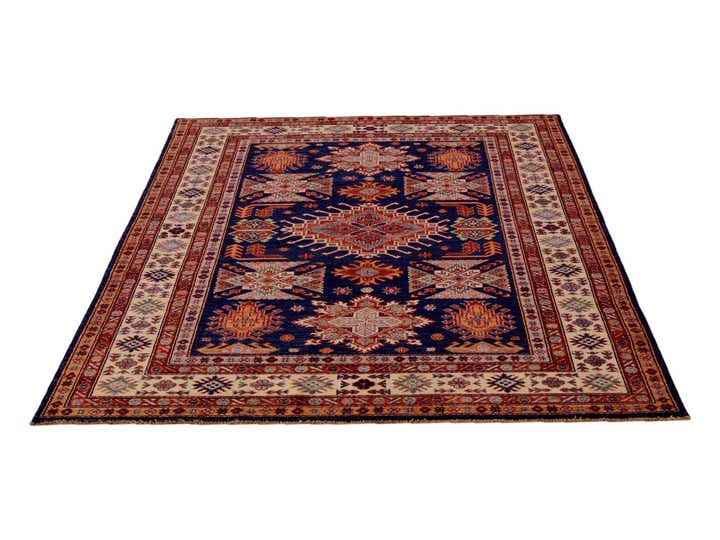 4' 10 x 6' 6 Hand Knotted Kazak Rug