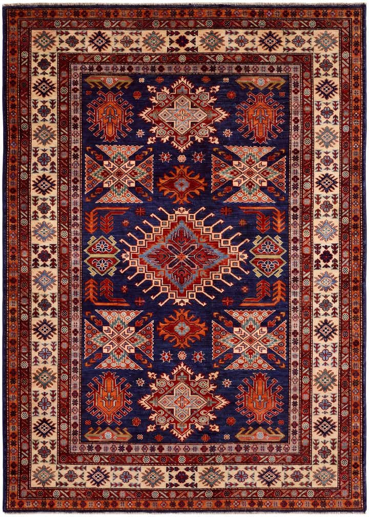 4' 10 x 6' 6 Hand Knotted Kazak Rug