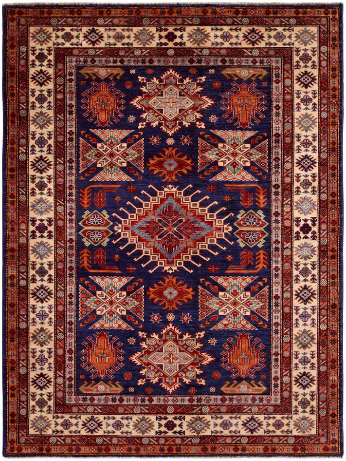 Detail image of 150cm x 200cm Hand Knotted Kazak Rug