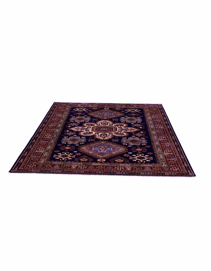 Detail image of 4' 11 x 6' 8 Hand Knotted Kazak Rug