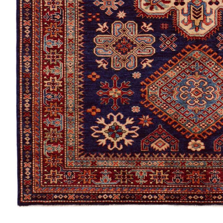 4' 11 x 6' 8 Hand Knotted Kazak Rug