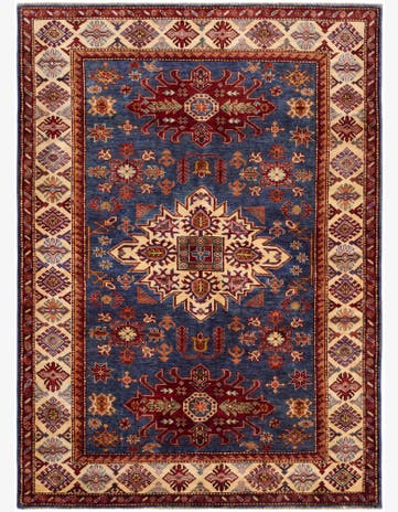 5' x 6' 11 Hand Knotted Kazak Rug