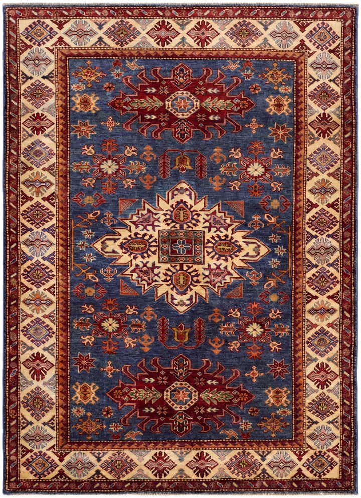 5' x 6' 11 Hand Knotted Kazak Rug