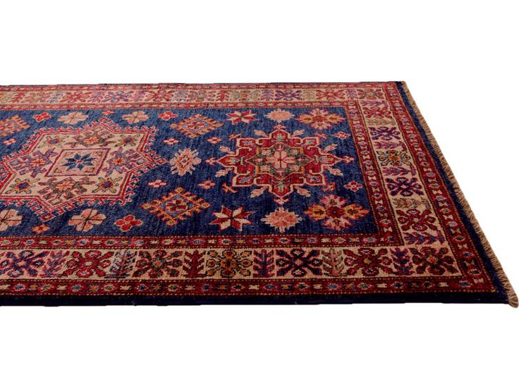 Detail image of 3' 1 x 4' 8 Hand Knotted Kazak Rug