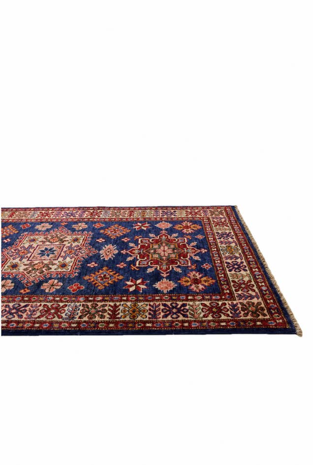 Detail image of 3' 1 x 4' 8 Hand Knotted Kazak Rug