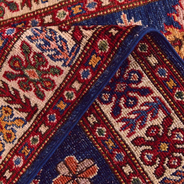 Detail image of 3' 1 x 4' 8 Hand Knotted Kazak Rug