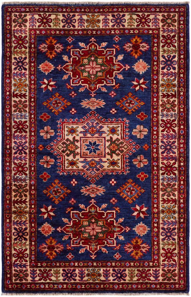 3' 1 x 4' 8 Hand Knotted Kazak Rug
