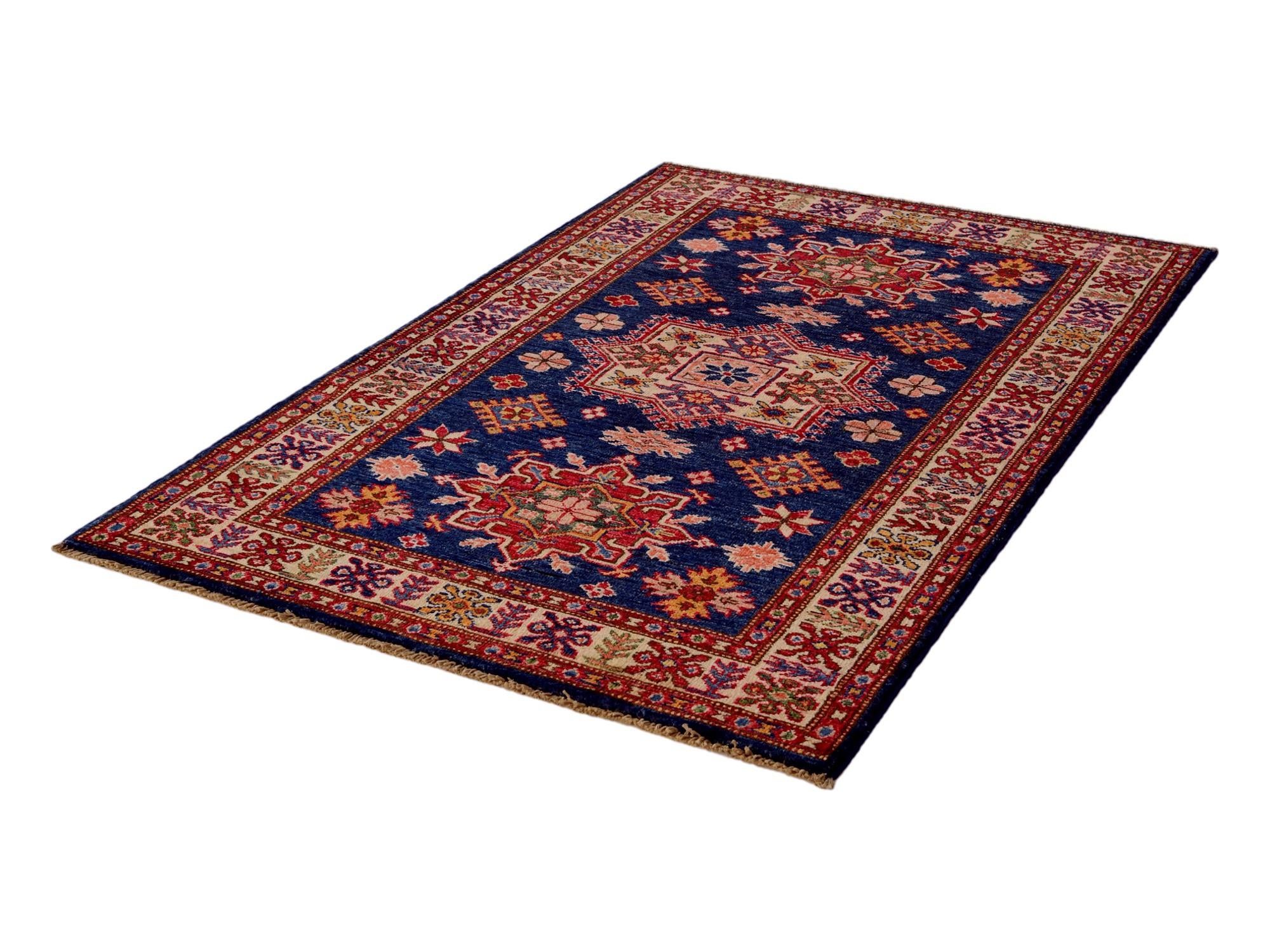 3' x 4' 8 Hand Knotted Kazak Rug