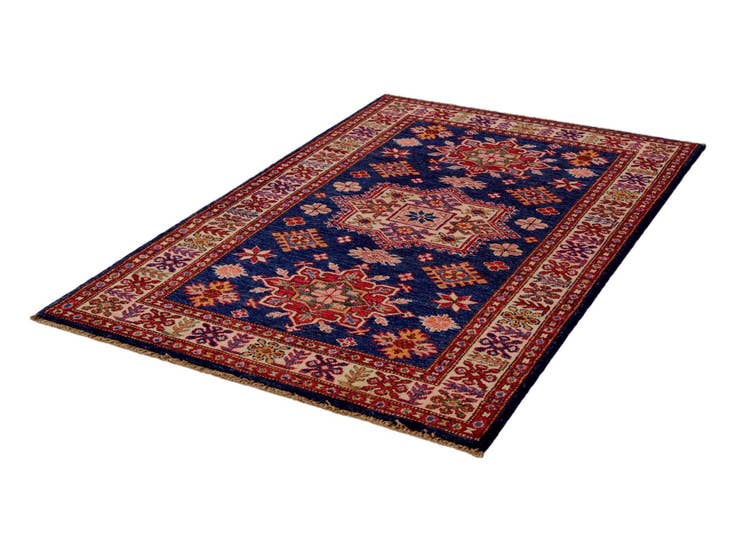 Detail image of 3' x 4' 8 Hand Knotted Kazak Rug