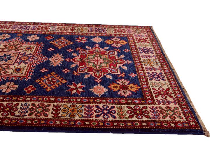3' x 4' 8 Hand Knotted Kazak Rug