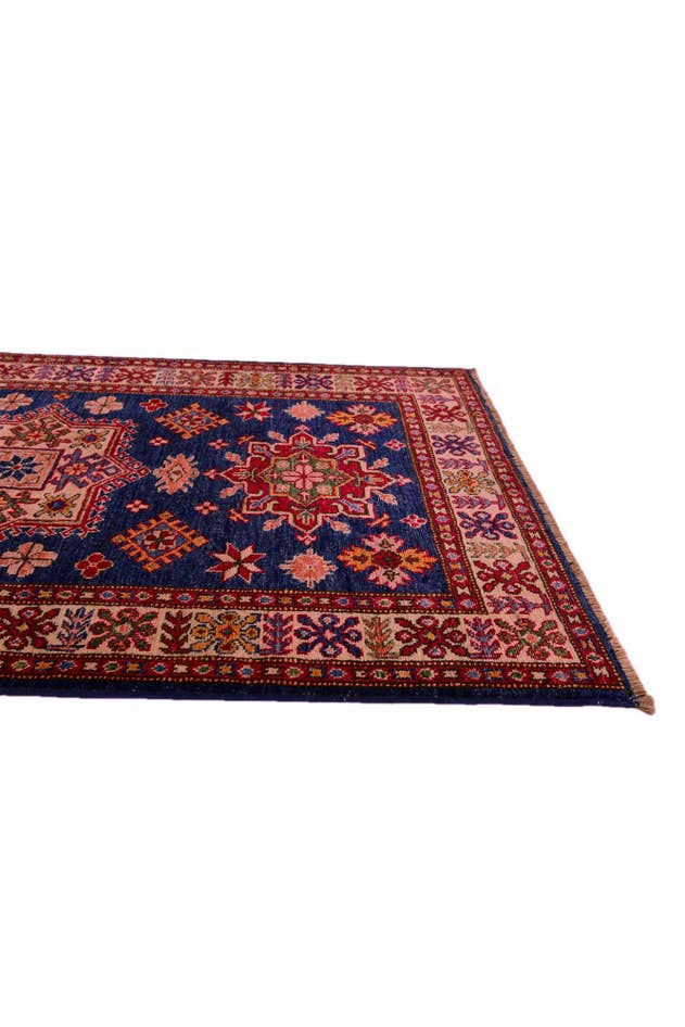 Detail image of 3' x 4' 8 Hand Knotted Kazak Rug