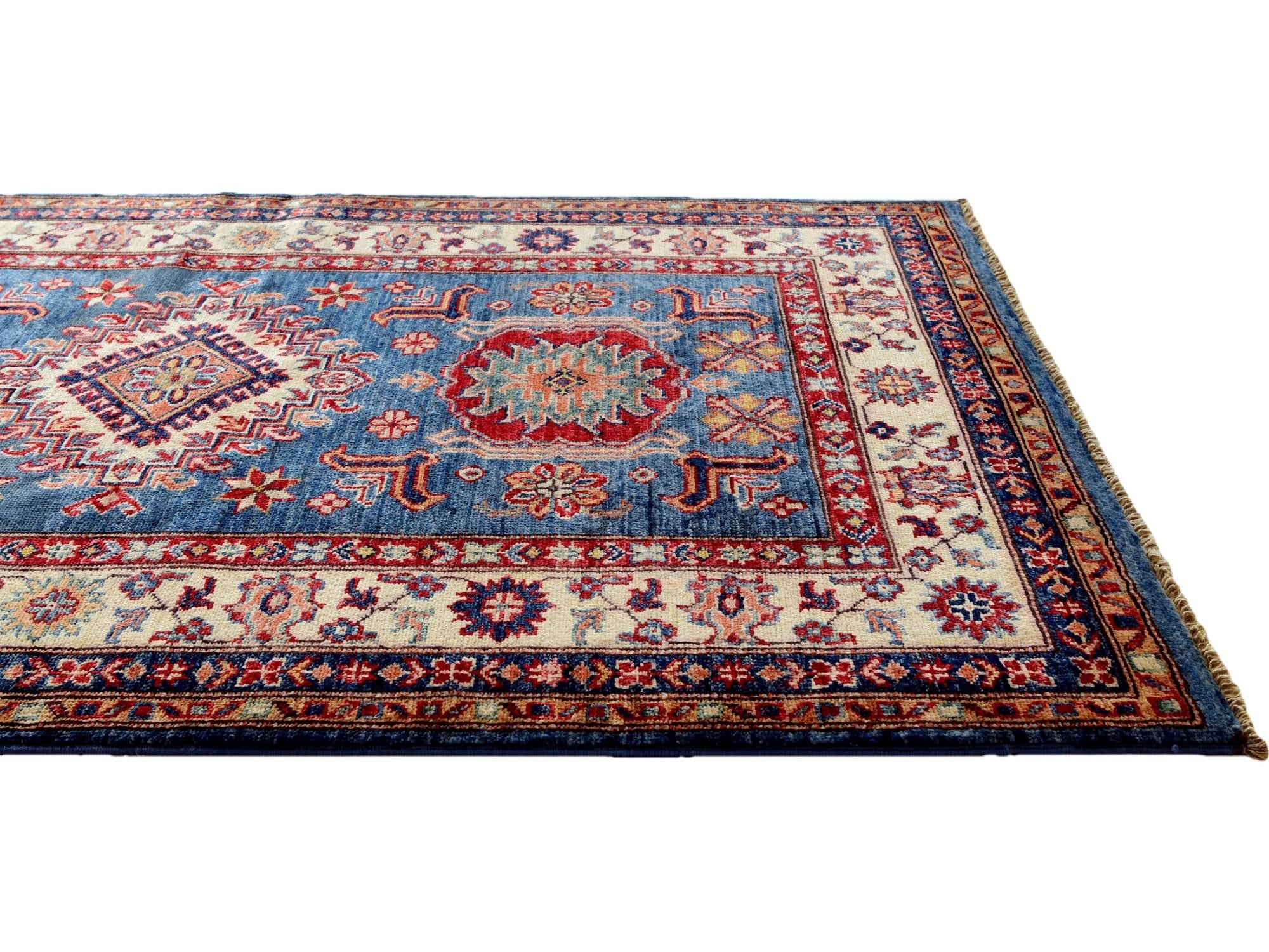 3' 4 x 5' 1 Hand Knotted Kazak Rug