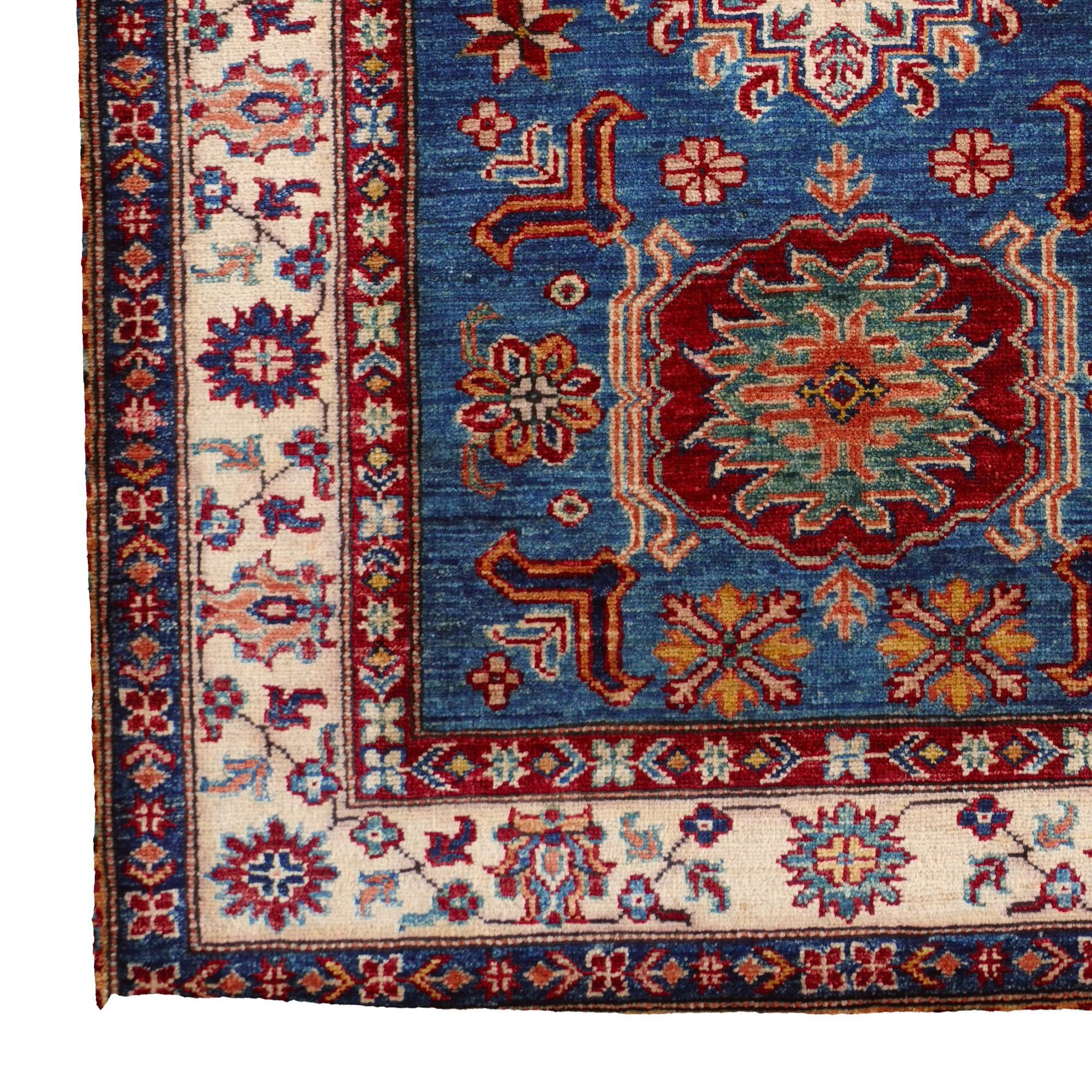 3' 4 x 5' 1 Hand Knotted Kazak Rug
