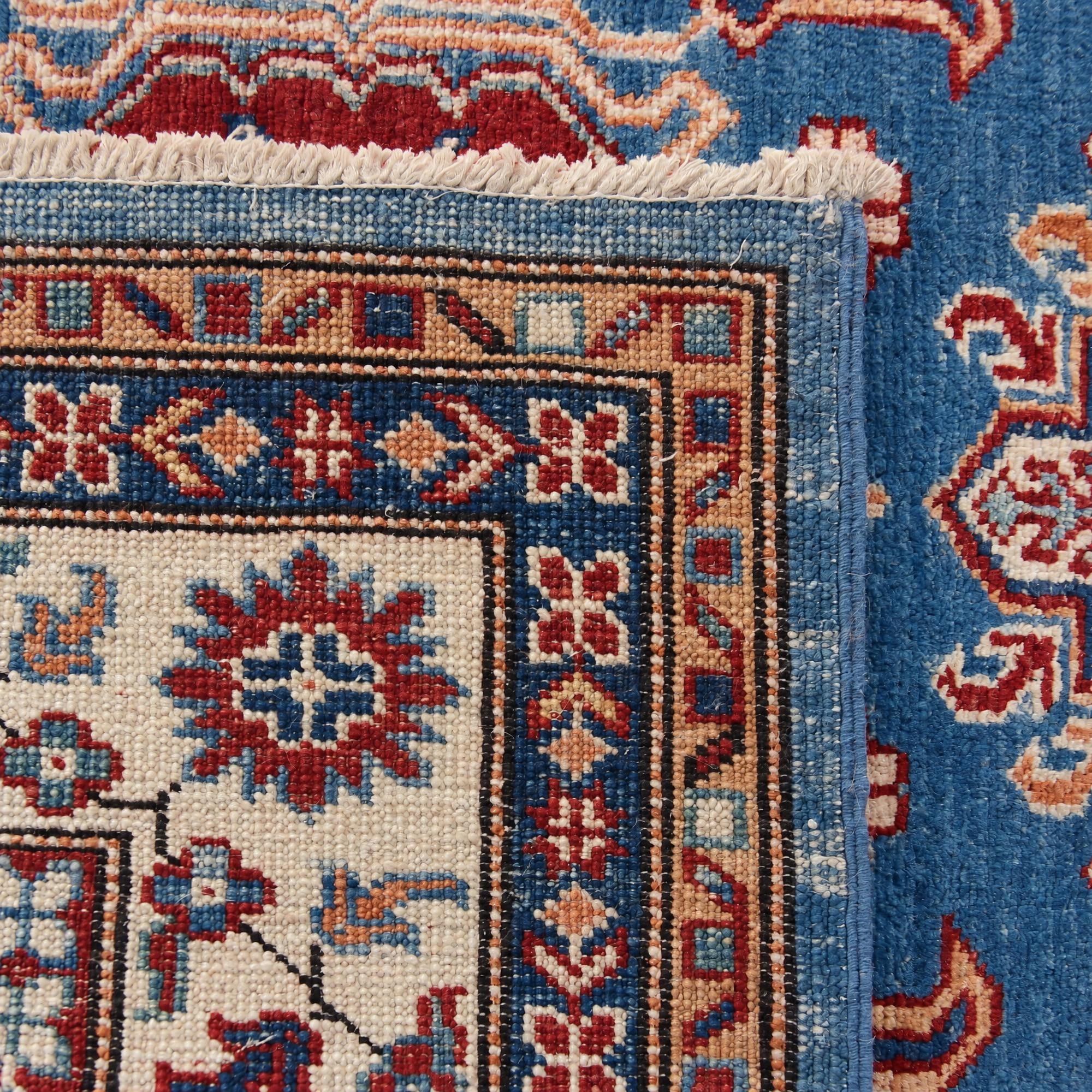 100cm x 155cm anudado a mano Kazak Alfombra