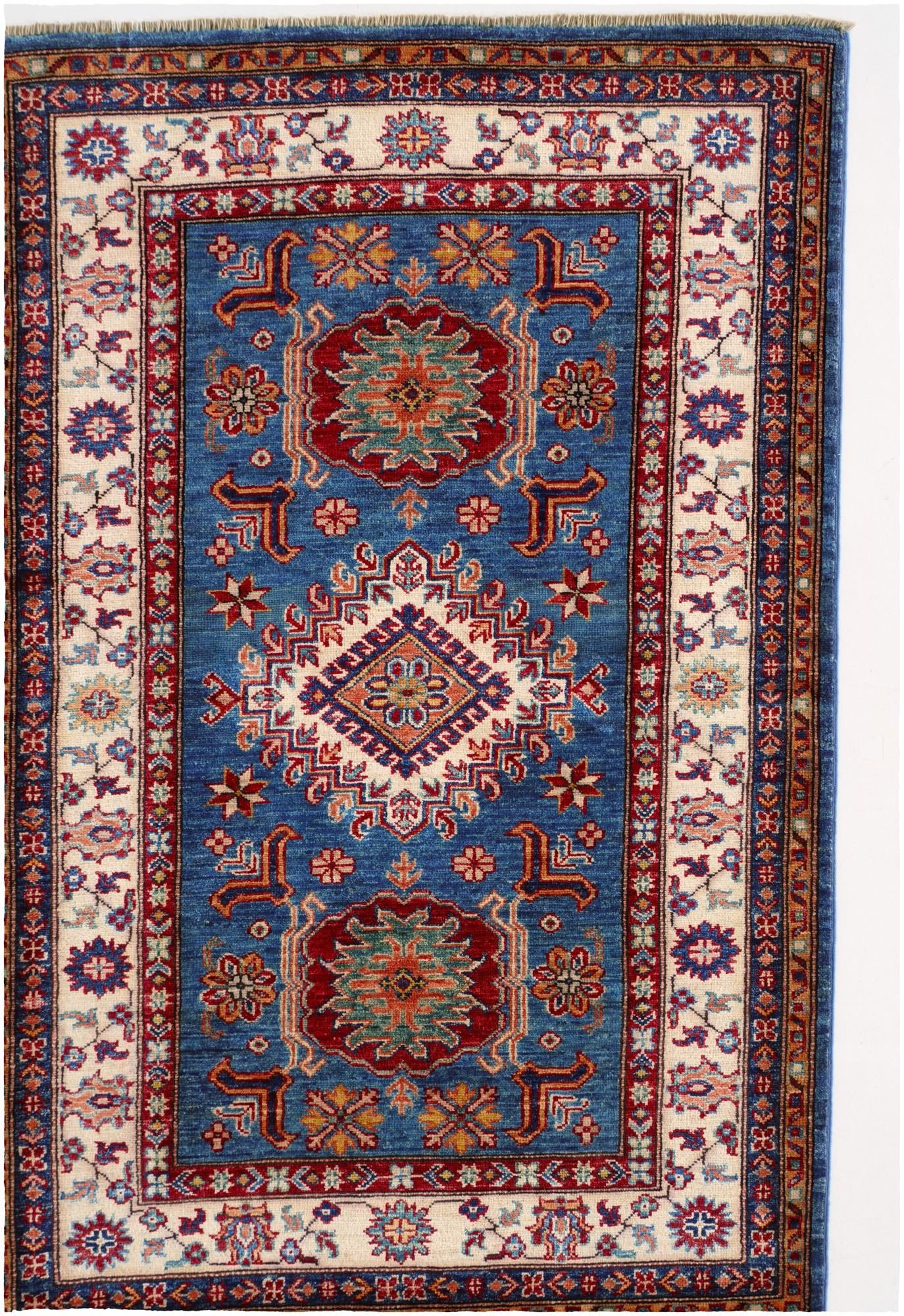 3' 4 x 5' 1 Hand Knotted Kazak Rug