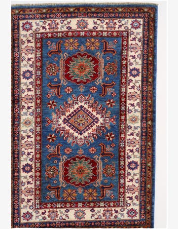 3' 4 x 5' 1 Hand Knotted Kazak Rug