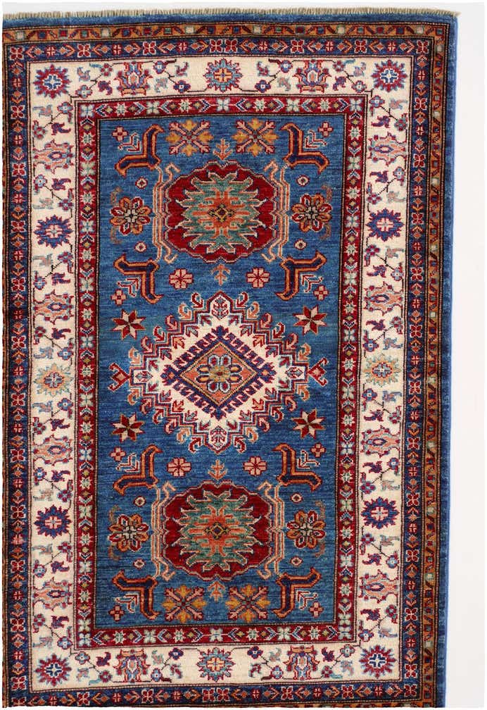 3' 4 x 5' 1 Hand Knotted Kazak Rug