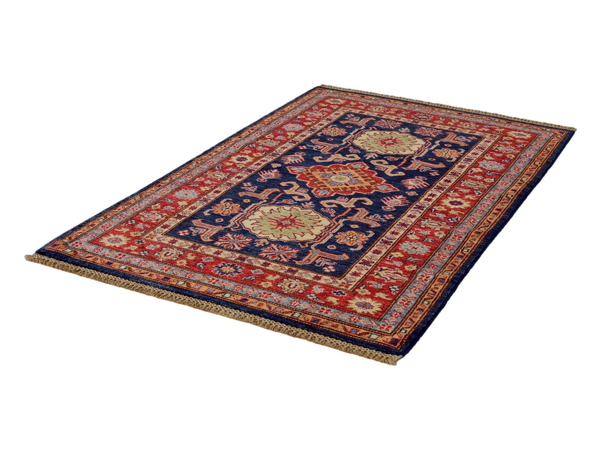 3' 5 x 5' 5 Hand Knotted Kazak Rug