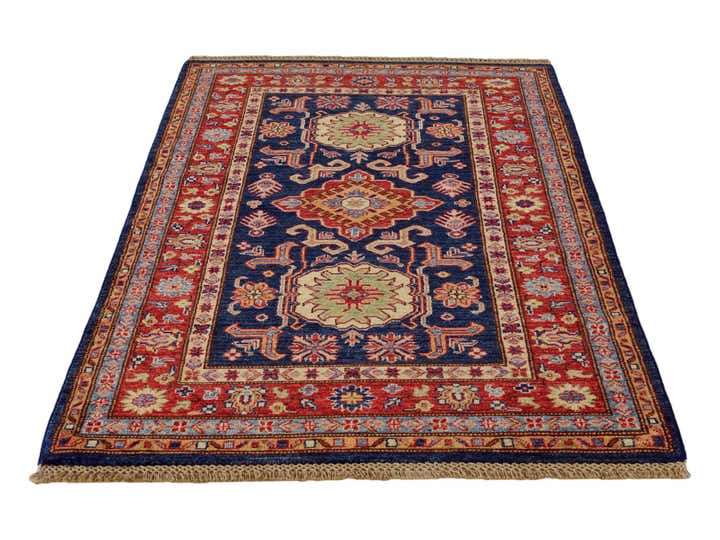 3' 5 x 5' 5 Hand Knotted Kazak Rug