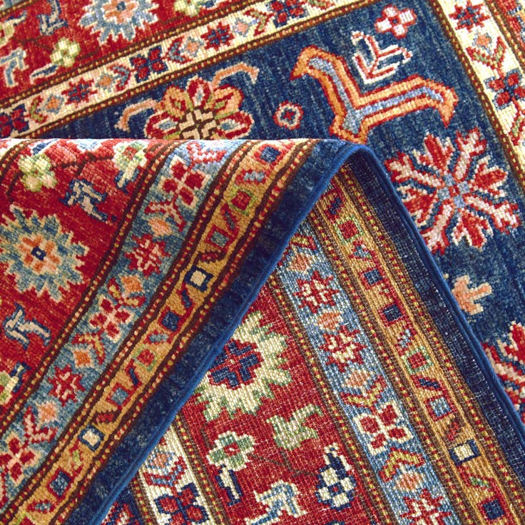 Detail image of 3' 5 x 5' 5 Hand Knotted Kazak Rug
