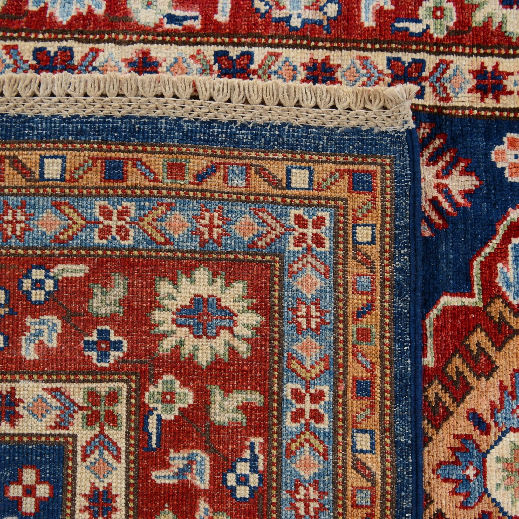 105cm x 165cm Hand Knotted Kazak Rug