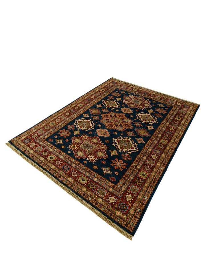 Detail image of 6' x 7' 11 Hand Knotted Kazak Rug