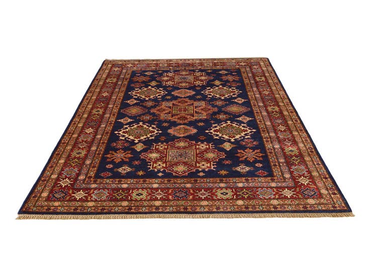 Detail image of 6' x 7' 11 Hand Knotted Kazak Rug