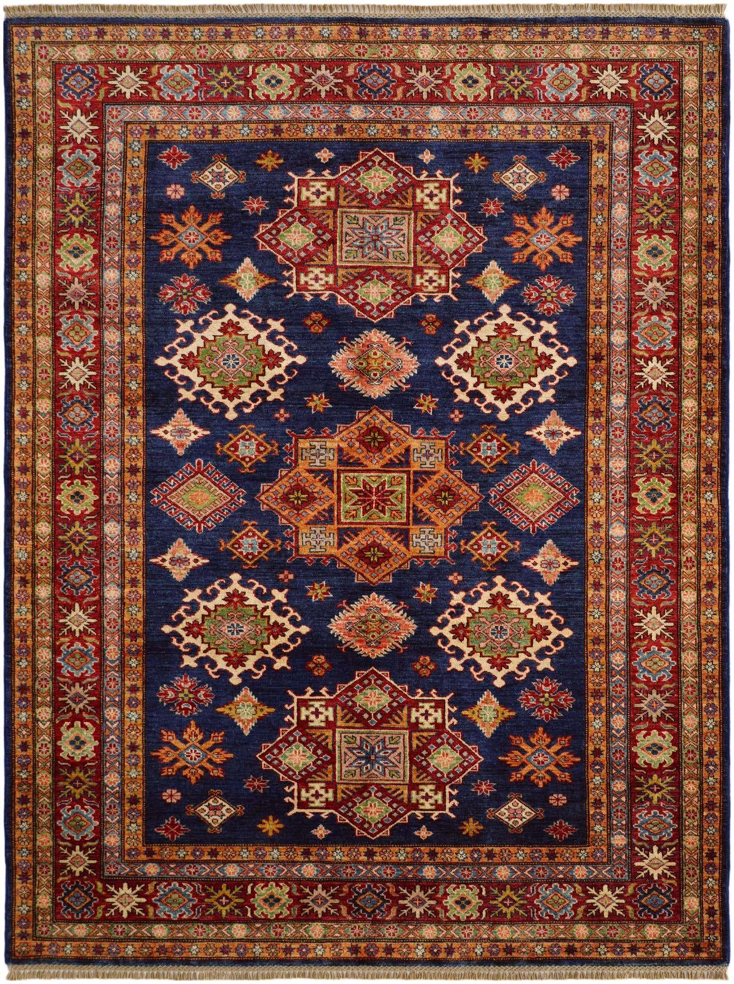 6' x 7' 11 Hand Knotted Kazak Rug