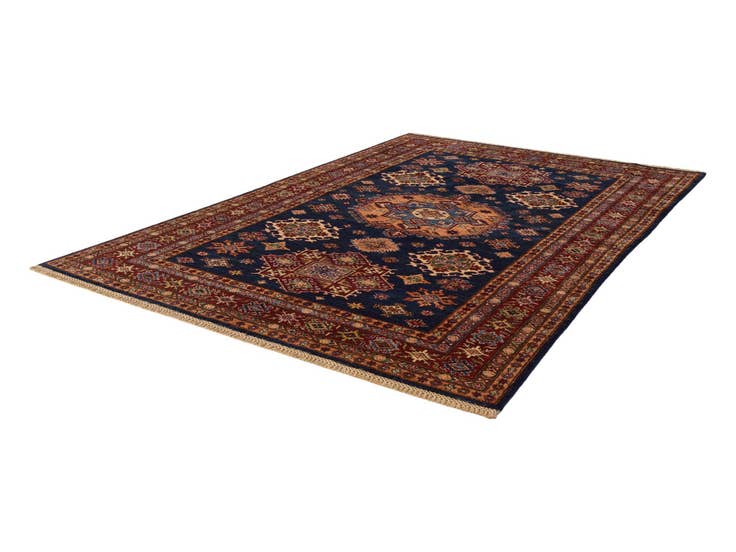 Detail image of 5' 8 x 8' Hand Knotted Kazak Rug