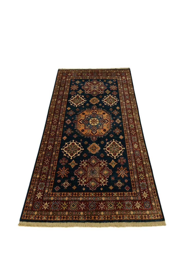 5' 8 x 8' Hand Knotted Kazak Rug