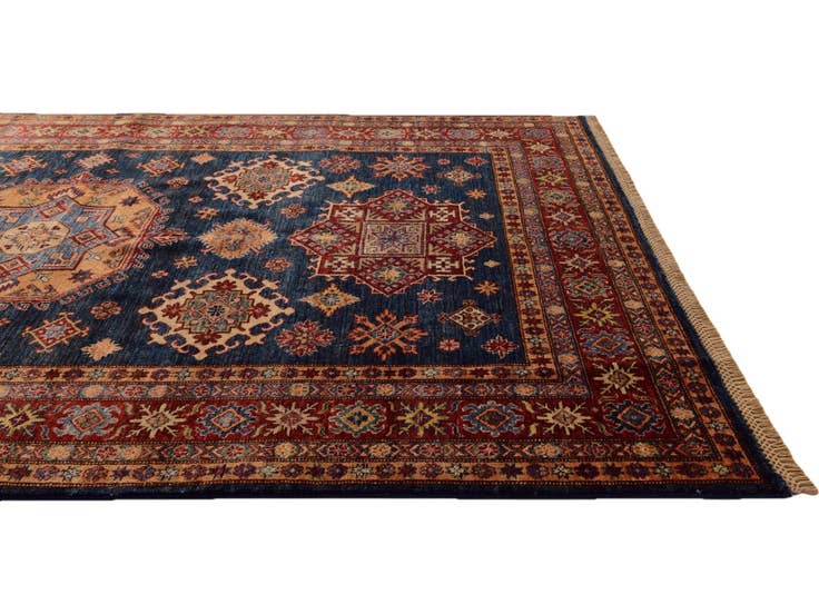 Detail image of 5' 8 x 8' Hand Knotted Kazak Rug