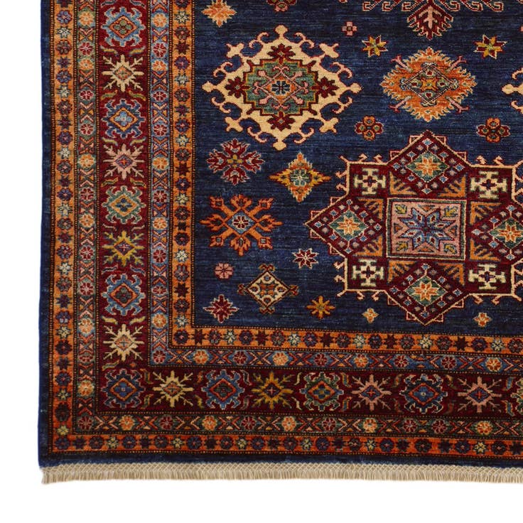 Detail image of 5' 8 x 8' Hand Knotted Kazak Rug