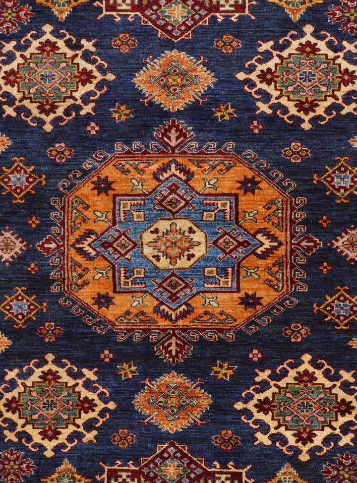 5' 8 x 8' Hand Knotted Kazak Rug