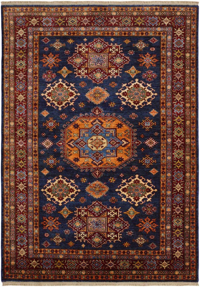 Detailansicht von 175cm x 245cm Handgeknüpft Kazak Teppich