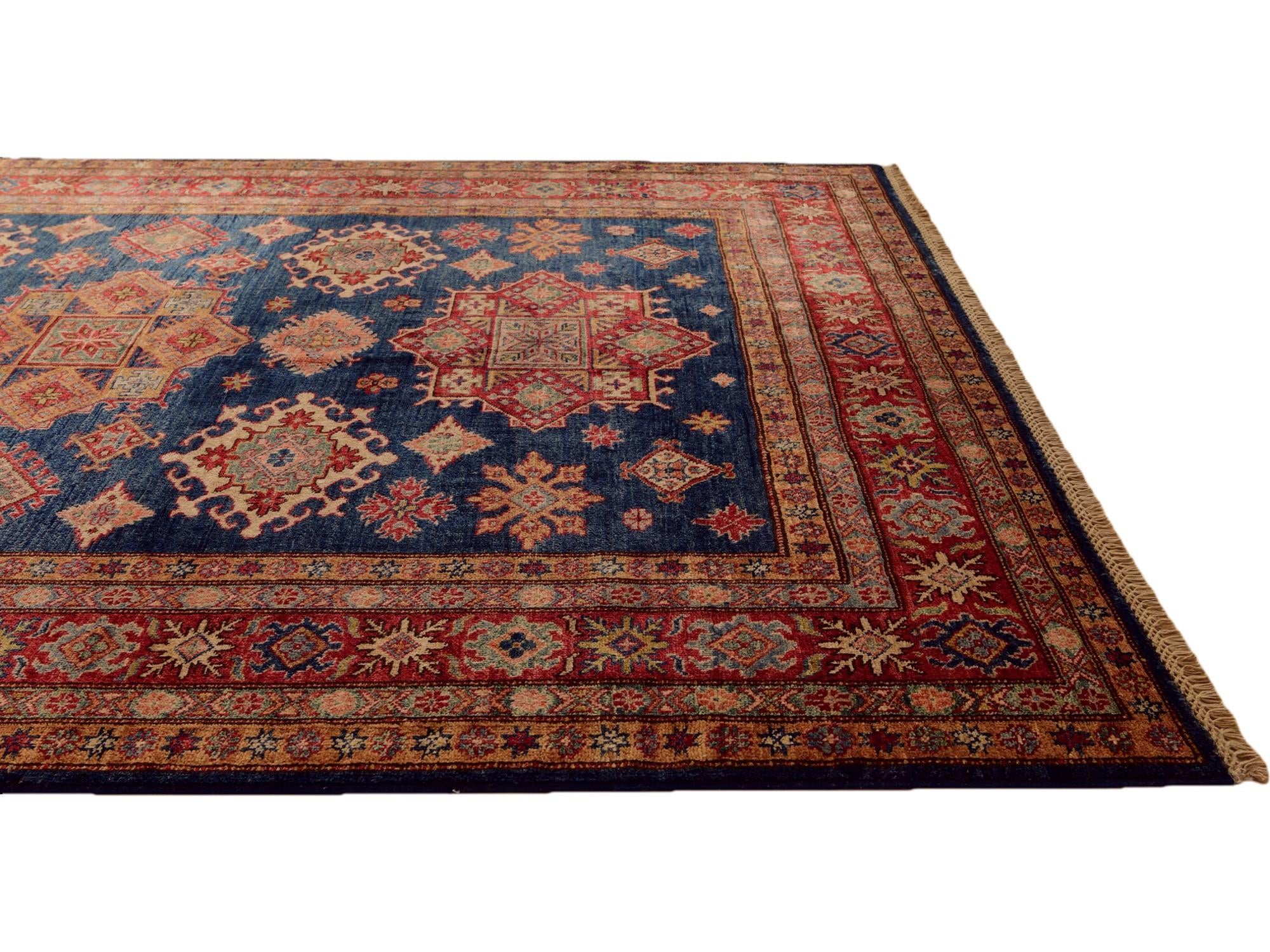 5' 11 x 7' 7 Hand Knotted Kazak Rug