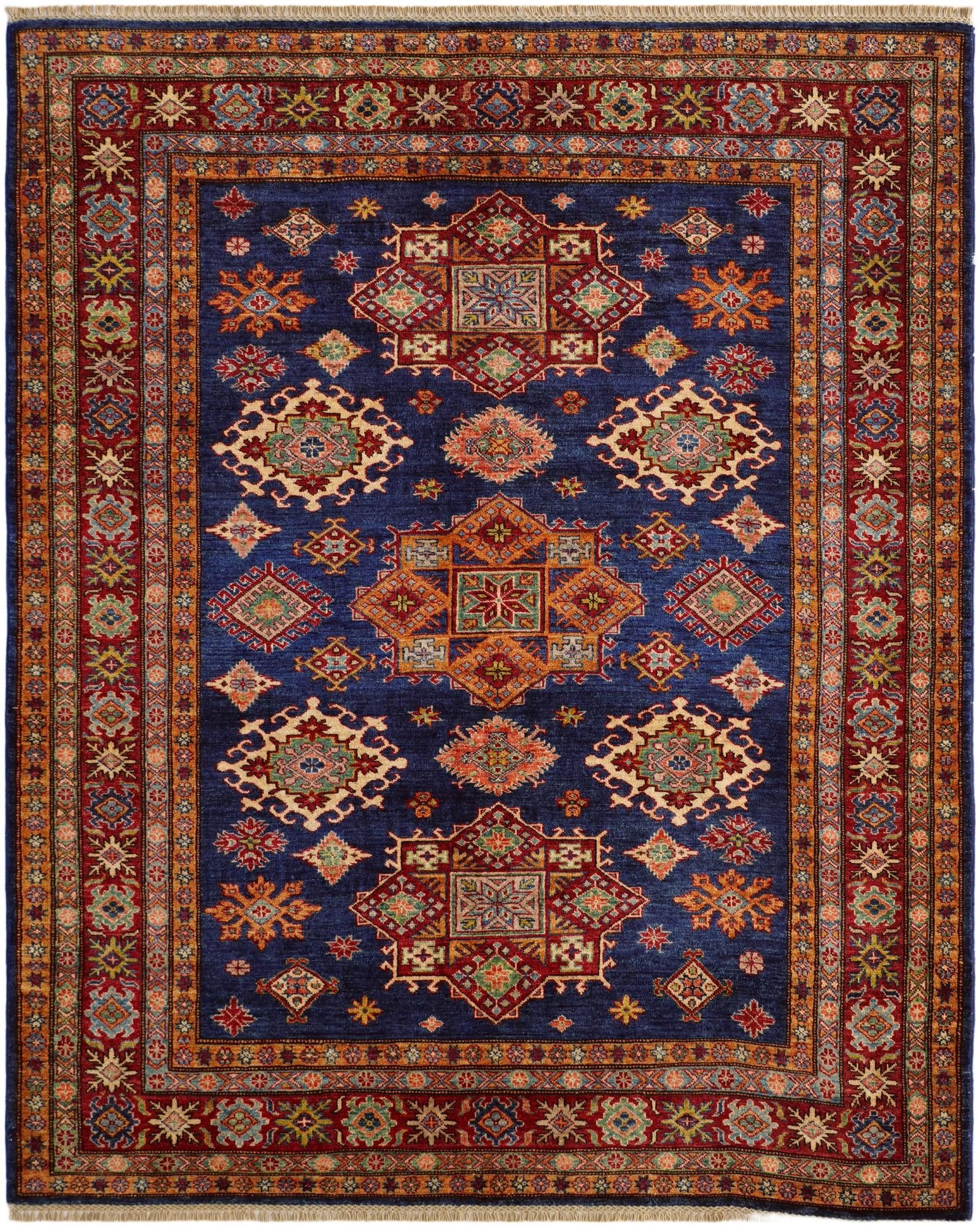 5' 11 x 7' 7 Hand Knotted Kazak Rug