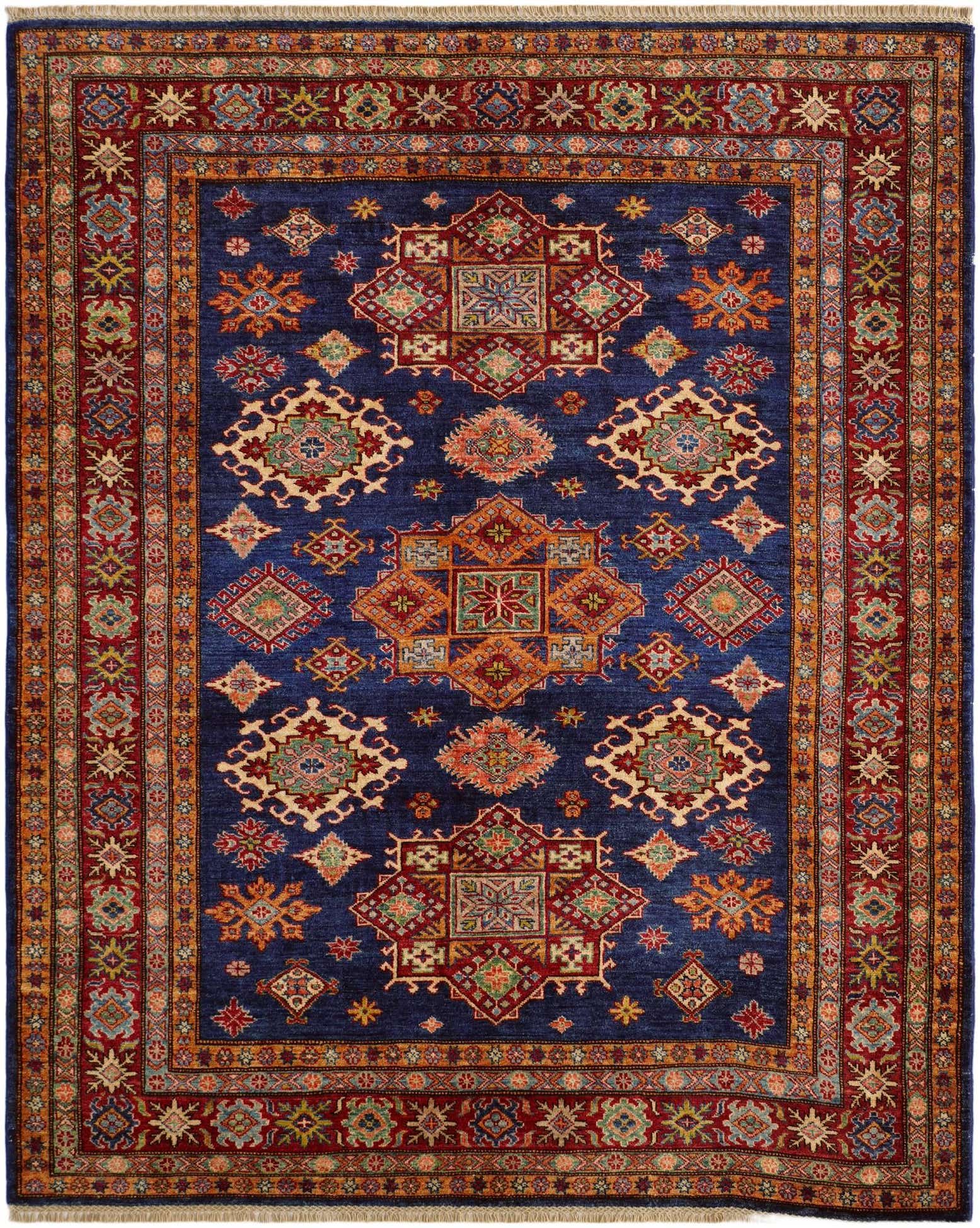 5' 11 x 7' 7 Hand Knotted Kazak Rug