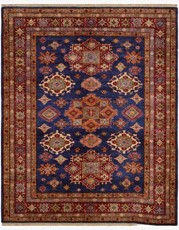 5' 11 x 7' 7 Hand Knotted Kazak Rug