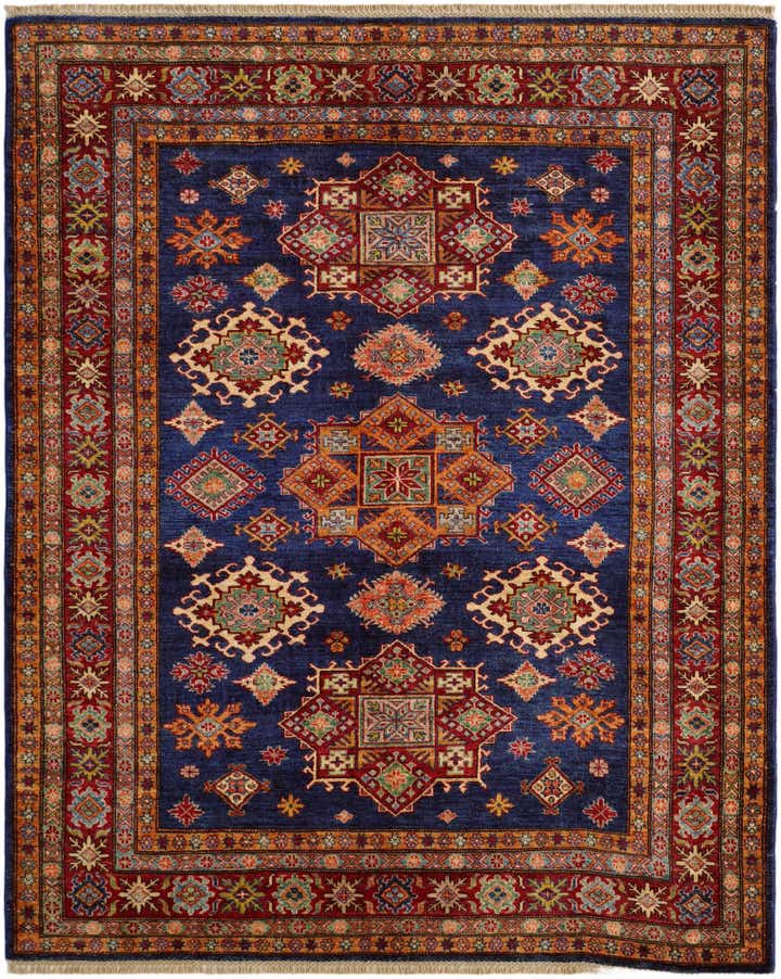 5' 11 x 7' 7 Hand Knotted Kazak Rug