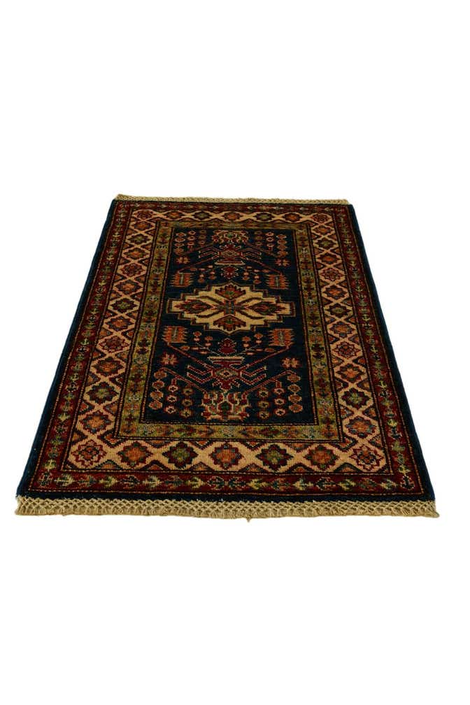 2' x 3' 1 Hand Knotted Kazak Rug